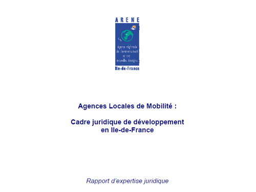 Agences locales de mobilité : cadre juridique