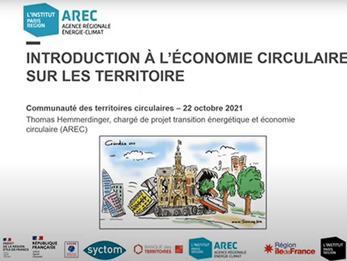 Introduction à l’économie circulaire - Atelier de la communauté des territoires franciliens circulaires